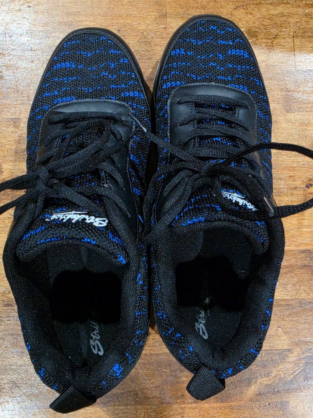 KR Strikeforce Aviator Bowling Shoes Black Blue Men's 9 - Picture 5 of 6